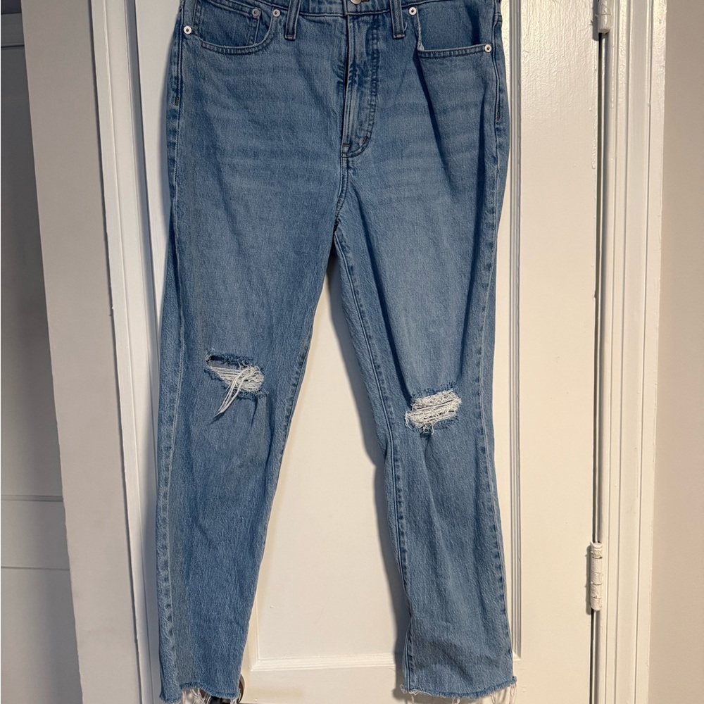 Madewell High Rise the perfect vintage Distressed Jeans